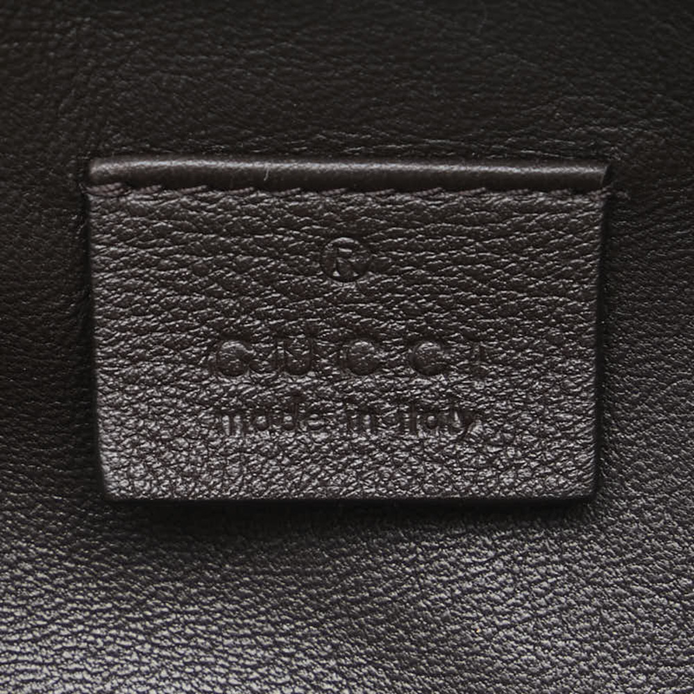 Gucci Python Embossed Leather Backpack Black - image 5